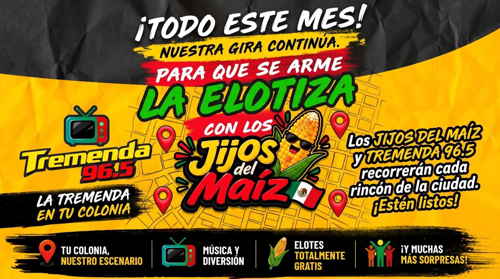 ENCUENTRANOS EN LAS CALLES Y LLEVATE UN ELOTITO